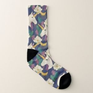 Magical Unicorn Garden Socks 