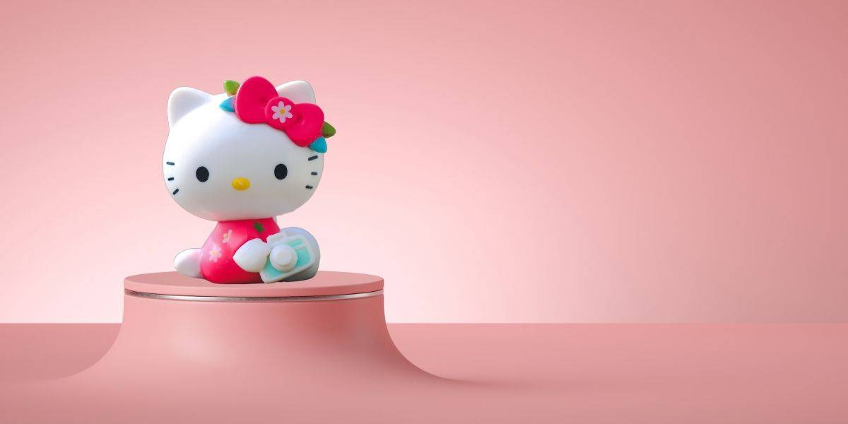 SANRIO Hello Kitty KAWAII Fan Guard Mesh Easy Wearing Cute White Simple Face 